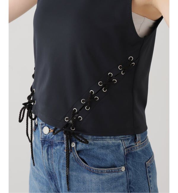  「TanC TOKYO SIDETWIST SLEEVELESS TOP TC26A-013：カットソー」|Tシャツ・カットソー|