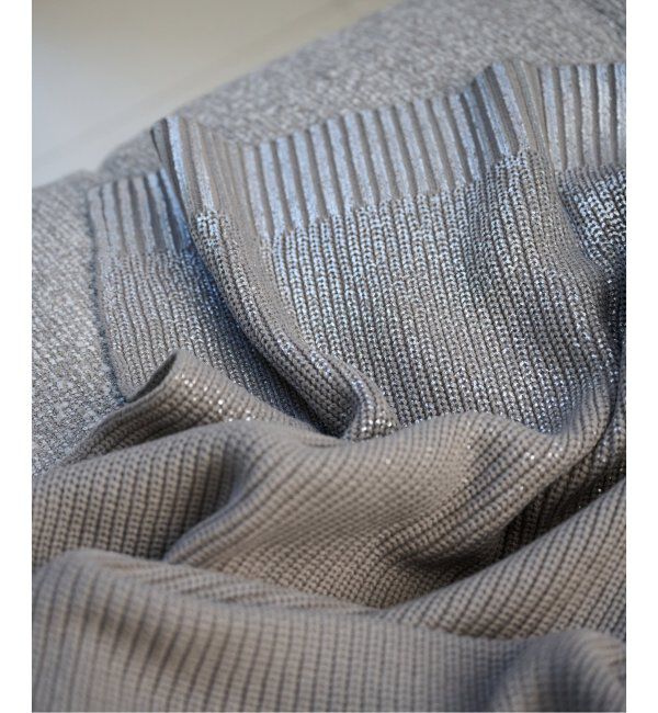 journal standard Furniture「SILVER PRINT KNIT THROW　スローケット」|ブランケット|