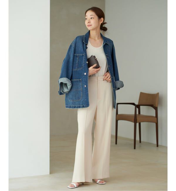 Plage「《追加》washable straight パンツ 3」|スラックス|