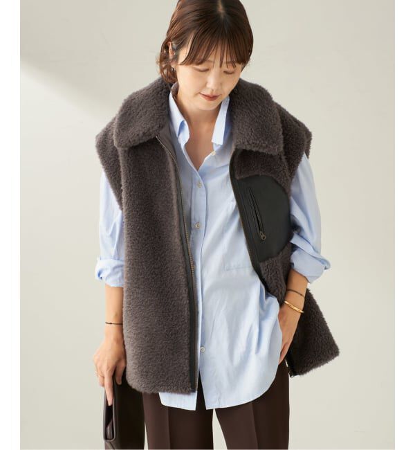 Plage「lesTendre boa ベスト」|ダウンベスト・ベスト|