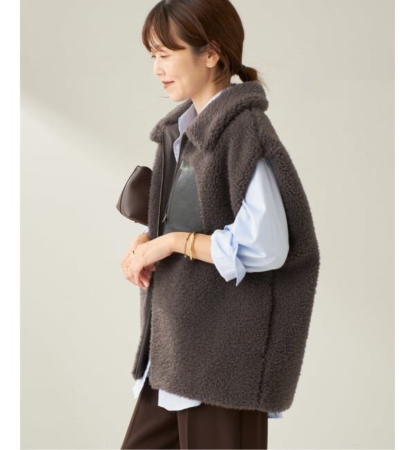 Plage「lesTendre boa ベスト」|ダウンベスト・ベスト|