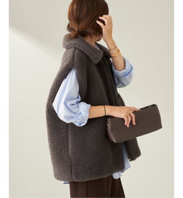 Plage「lesTendre boa ベスト」|ダウンベスト・ベスト|