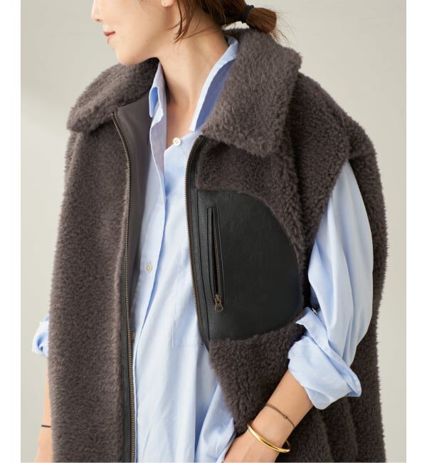 Plage「lesTendre boa ベスト」|ダウンベスト・ベスト|