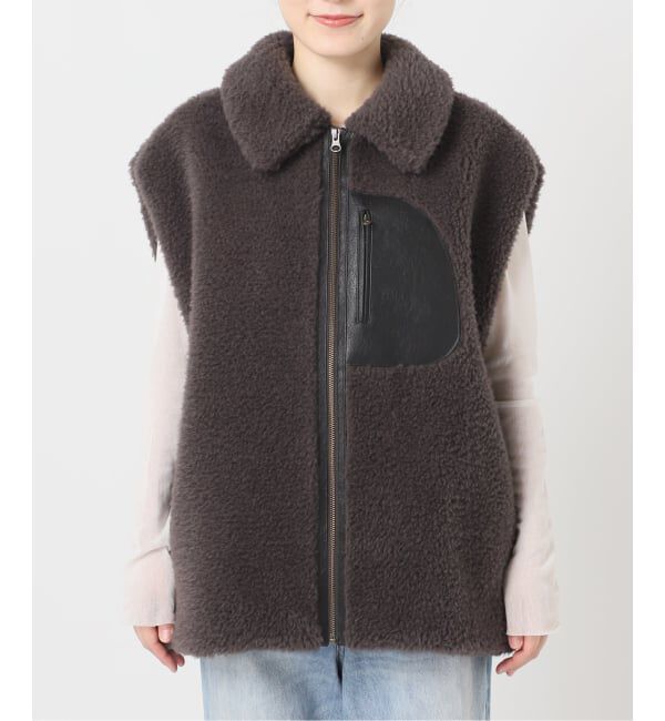 Plage「lesTendre boa ベスト」|ダウンベスト・ベスト|