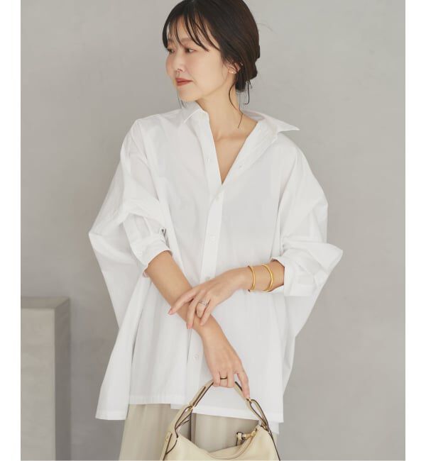 Plage「Typewrter Poncho シャツ」|シャツ・ブラウス|ホワイト