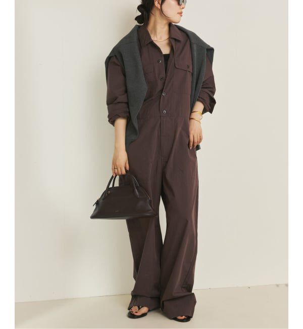 Plage「ジャンプスーツ」|オールインワン|ブラウン
