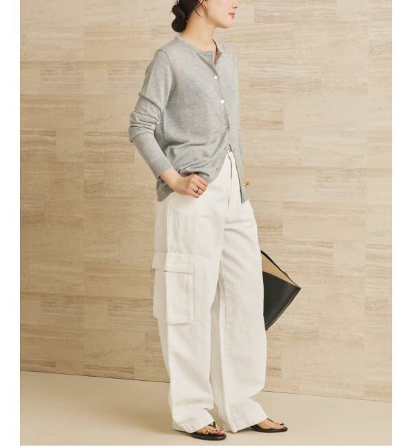 Plage「R&rsquo;IAM 麻混ホワイトデニムパンツ」|デニム|