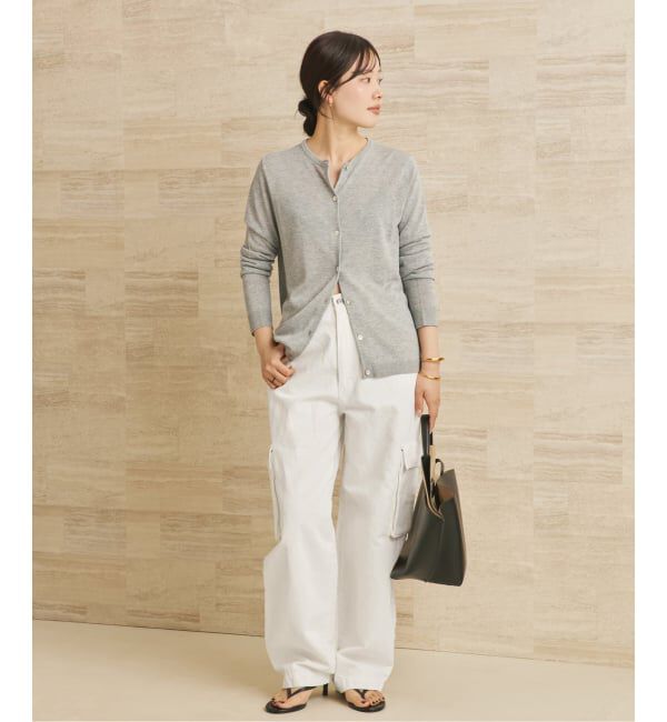 Plage「R&rsquo;IAM 麻混ホワイトデニムパンツ」|デニム|