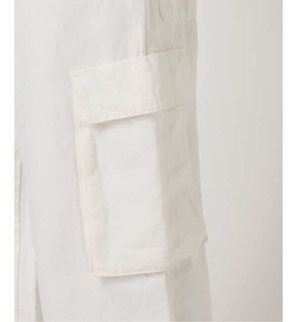 Plage「R&rsquo;IAM 麻混ホワイトデニムパンツ」|デニム|