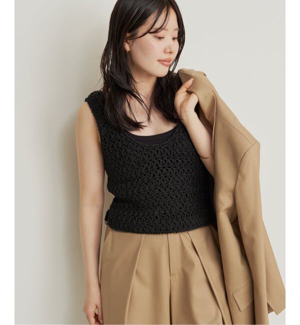 Plage「R&rsquo;IAM HAND ニットタンク」|タンクトップ|