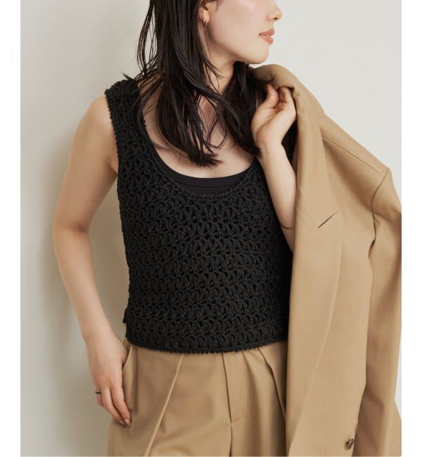 Plage「R&rsquo;IAM HAND ニットタンク」|タンクトップ|