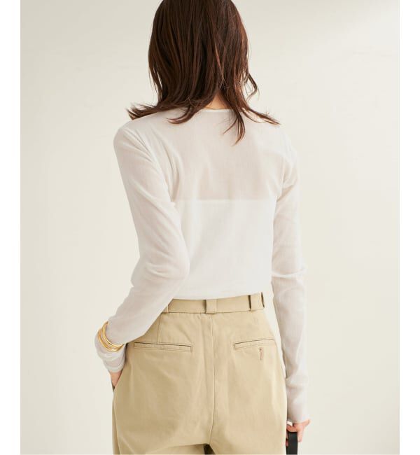 Plage「《追加予約》Mesh Sheer ロンT 6」|Tシャツ・カットソー|