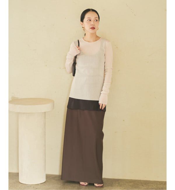 Plage「《追加予約》Mesh Sheer ロンT 6」|Tシャツ・カットソー|