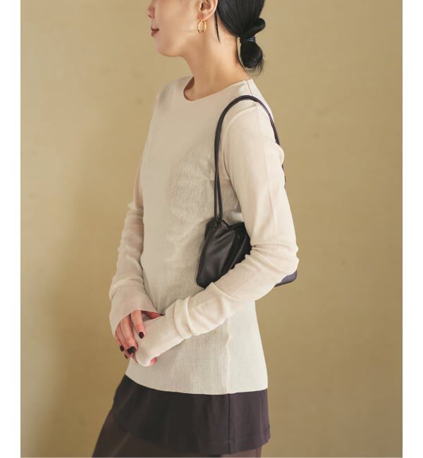 Plage「《追加予約》Mesh Sheer ロンT 6」|Tシャツ・カットソー|
