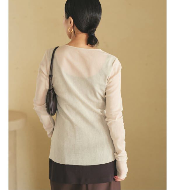 Plage「《追加予約》Mesh Sheer ロンT 6」|Tシャツ・カットソー|