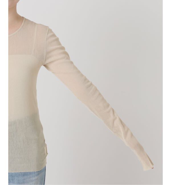 Plage「《追加予約》Mesh Sheer ロンT 6」|Tシャツ・カットソー|