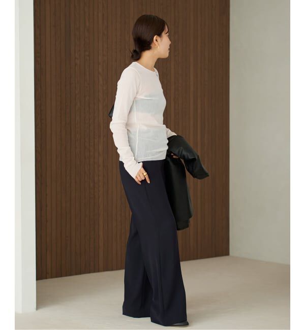 Plage「《追加予約》Mesh Sheer ロンT 6」|Tシャツ・カットソー|