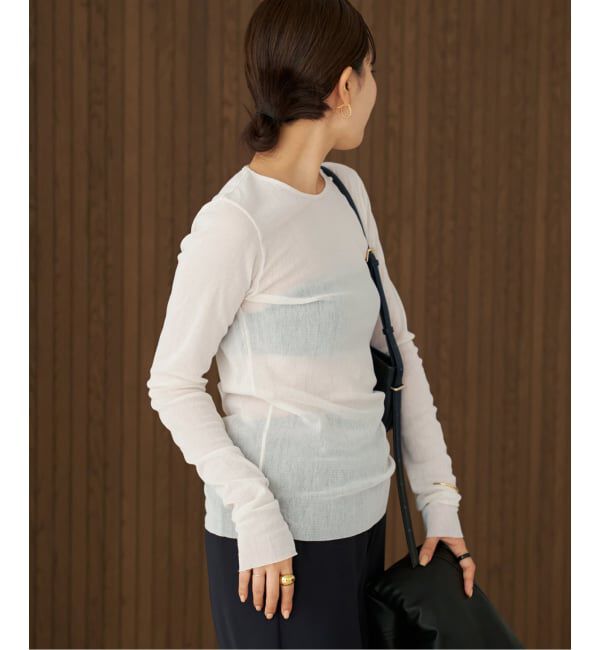 Plage「《追加予約》Mesh Sheer ロンT 6」|Tシャツ・カットソー|