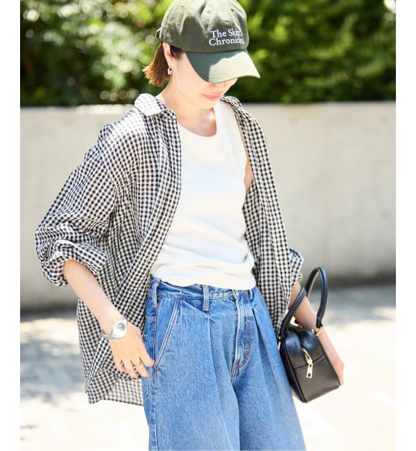 SLOBE IENA「リネンコットンレギュラーシャツ」|シャツ・ブラウス|