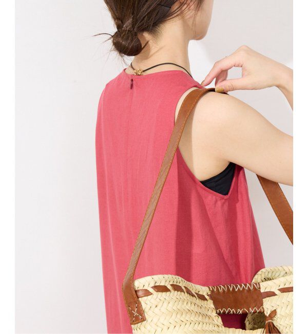 SLOBE IENA「リネンレーヨンノースリーブナローワンピース」|ワンピース|
