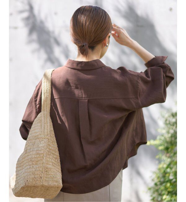 IENA「フィブリルポプリンショートシャツ」|シャツ・ブラウス|