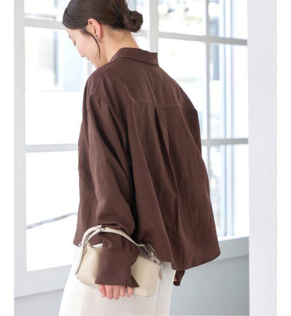 IENA「フィブリルポプリンショートシャツ」|シャツ・ブラウス|