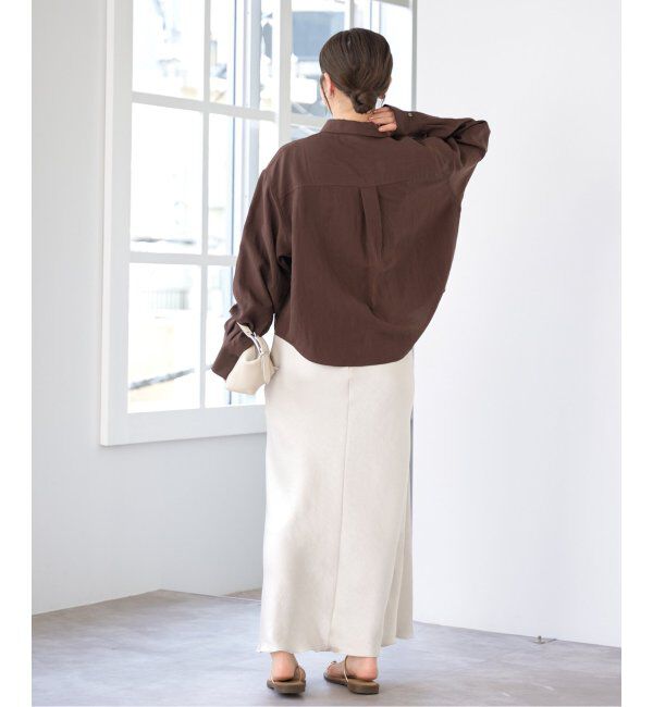 IENA「フィブリルポプリンショートシャツ」|シャツ・ブラウス|