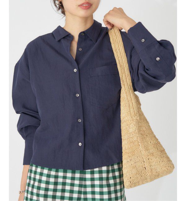 IENA「フィブリルポプリンショートシャツ」|シャツ・ブラウス|