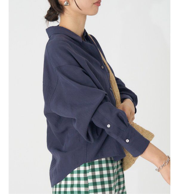 IENA「フィブリルポプリンショートシャツ」|シャツ・ブラウス|