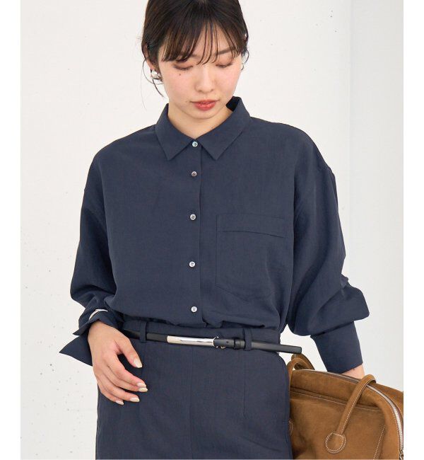 IENA「フィブリルポプリンショートシャツ」|シャツ・ブラウス|