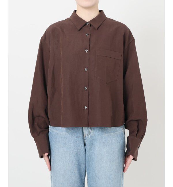 IENA「フィブリルポプリンショートシャツ」|シャツ・ブラウス|