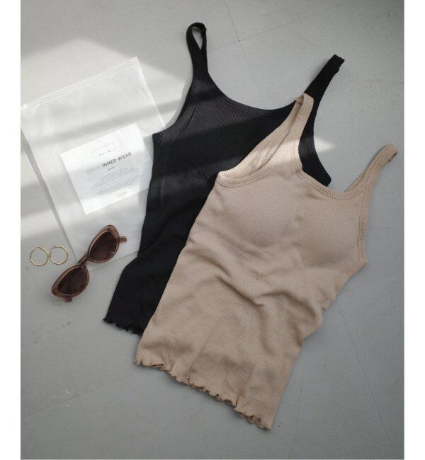 SLOBE IENA「《追加》PALM/パーム SLOBE別注 2SETキャミソール」|インナー|