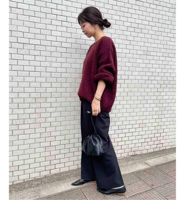 SLOBE IENA「《WEBのみ4サイズ展開》TRワイドトラウザー」|スラックス|