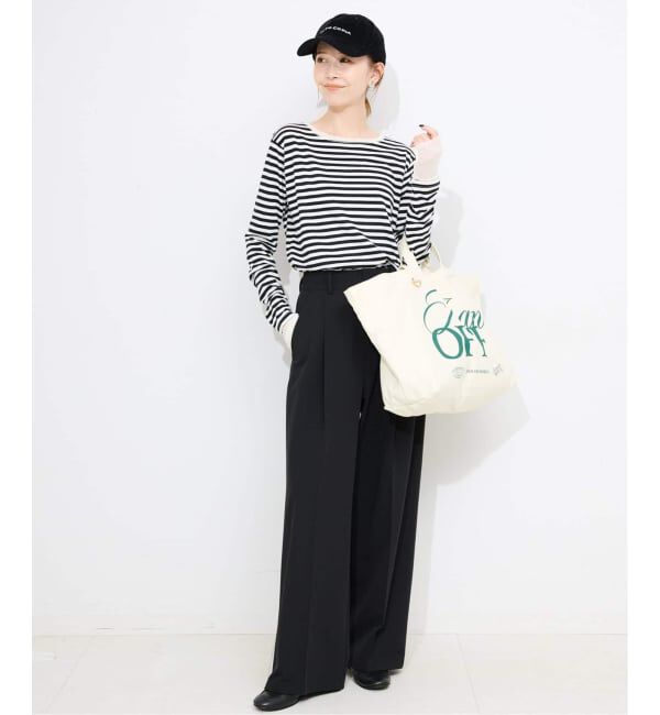 SLOBE IENA「《WEBのみ4サイズ展開》TRワイドトラウザー」|スラックス|