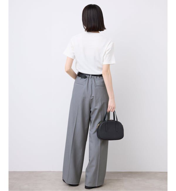 SLOBE IENA「《WEBのみ4サイズ展開》TRワイドトラウザー」|スラックス|