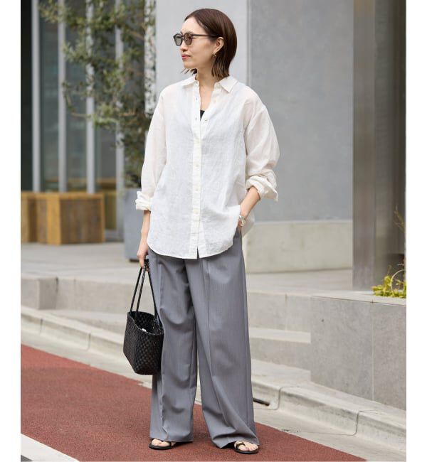 SLOBE IENA「《WEBのみ4サイズ展開》TRワイドトラウザー」|スラックス|