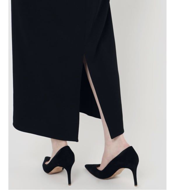 VERMEIL par iena「ACEPOLYバックサテンケープ風ワンピース」|ワンピース|