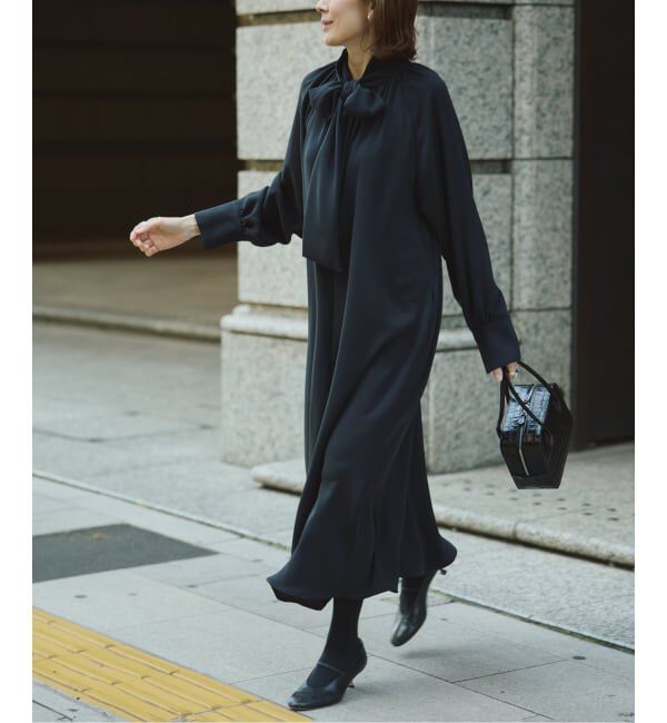 VERMEIL par iena「《追加2》NEW 2WAY ボウタイワンピース」|ワンピース|