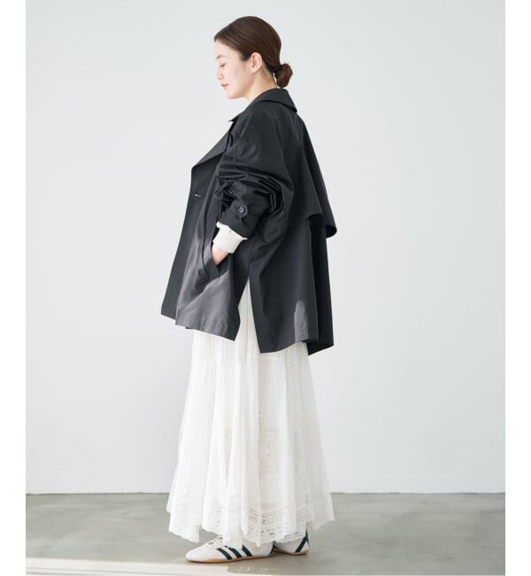 IENA「《新色あり/追加4/洗濯機洗い可》ポプリンオーバーショートコート」|その他|