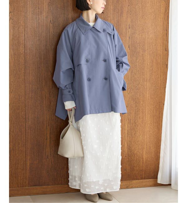 IENA「《新色あり/追加4/洗濯機洗い可》ポプリンオーバーショートコート」|その他|