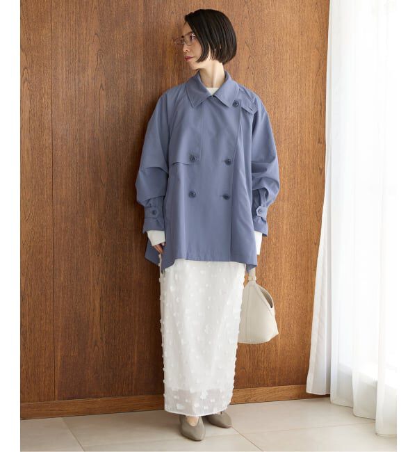 IENA「《新色あり/追加4/洗濯機洗い可》ポプリンオーバーショートコート」|その他|