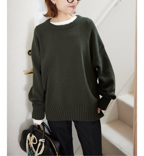 SLOBE IENA「《WEB限定/追加2》バルキーコットンプルオーバー」|ニット・セーター|