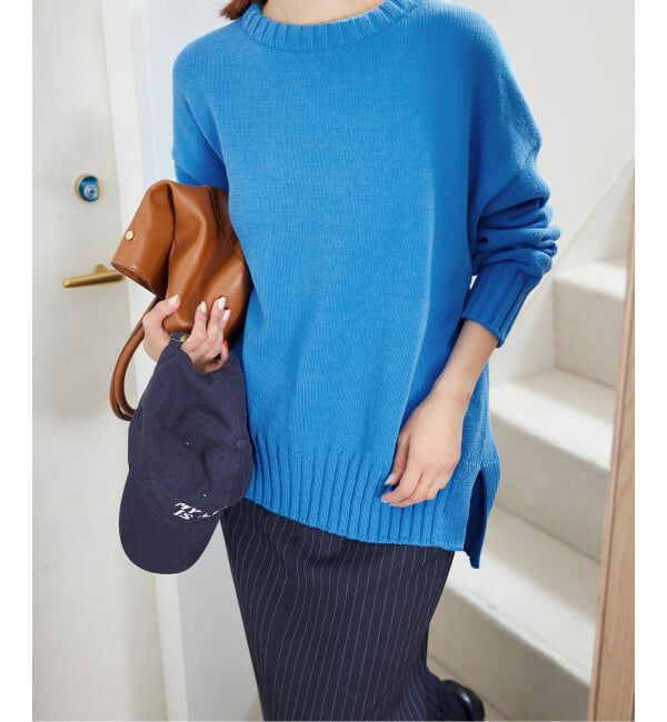 SLOBE IENA「《WEB限定/追加2》バルキーコットンプルオーバー」|ニット・セーター|