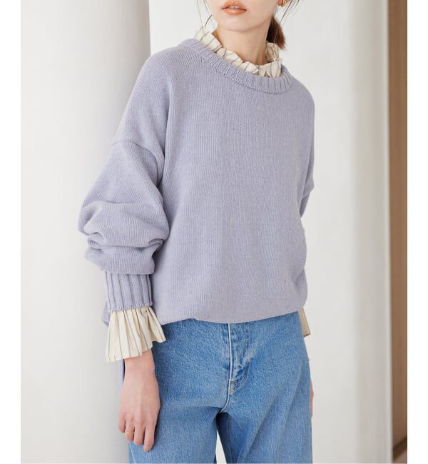 SLOBE IENA「《WEB限定/追加2》バルキーコットンプルオーバー」|ニット・セーター|