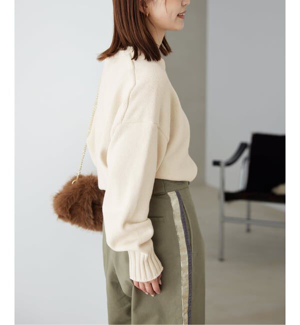 SLOBE IENA「《WEB限定/追加2》バルキーコットンプルオーバー」|ニット・セーター|