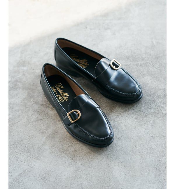 IENA「CASTELLANO/カステラーノ buckle loafers ローファー AT09 ANTIK」|ローファー|
