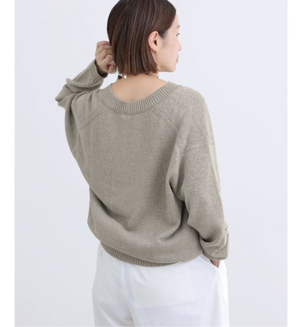 IENA「コットンwashiニットプルオーバー」|ニット・セーター|