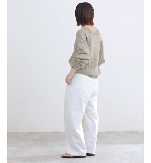 IENA「コットンwashiニットプルオーバー」|ニット・セーター|