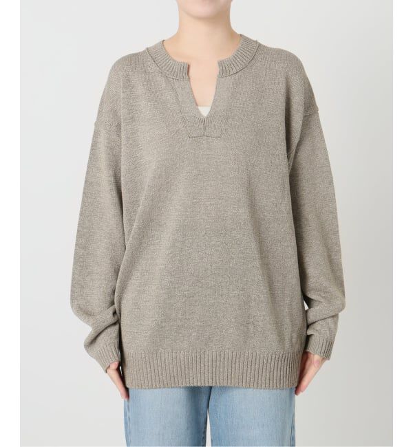 IENA「コットンwashiニットプルオーバー」|ニット・セーター|