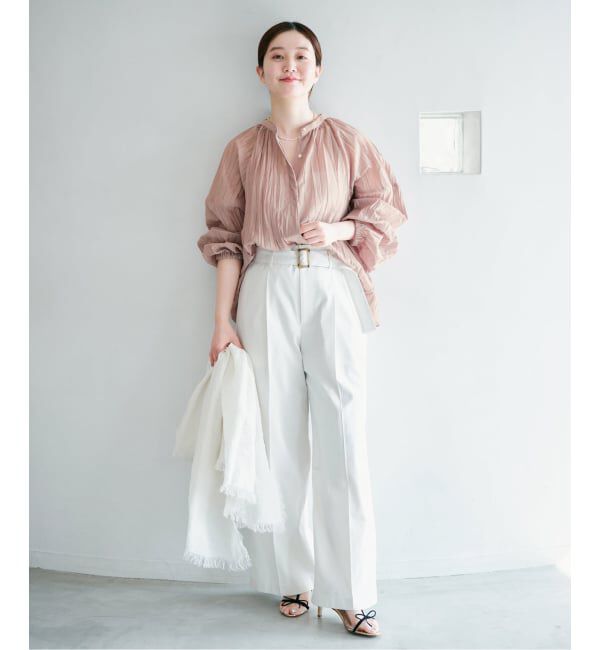 IENA「ランダムプリーツブラウス」|シャツ・ブラウス|